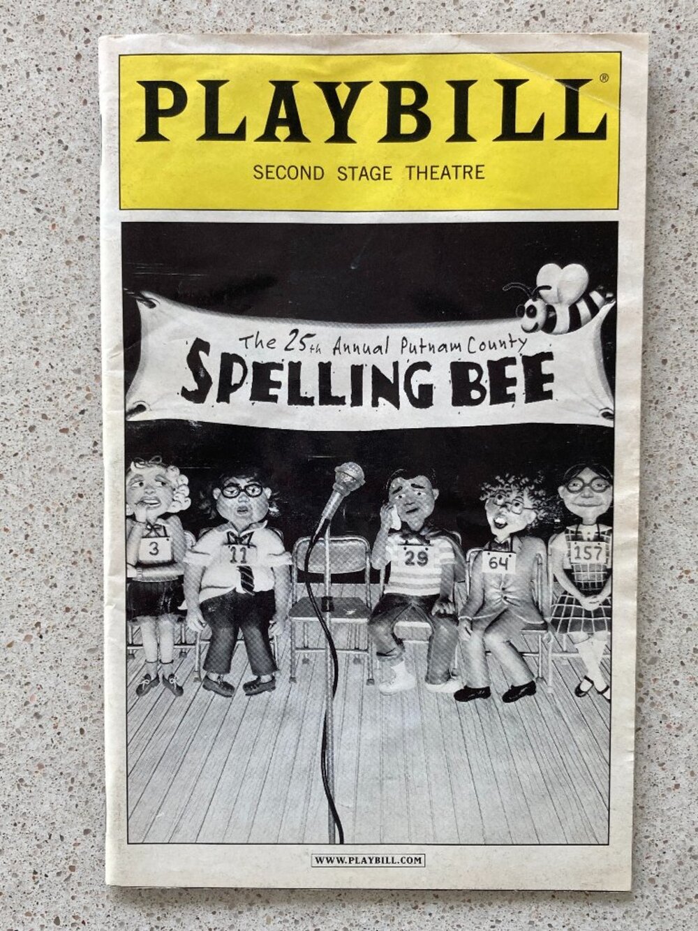 Playbill The 25th Annual Putnam County Spelling Bee Off Broadway Wrinkled 2005